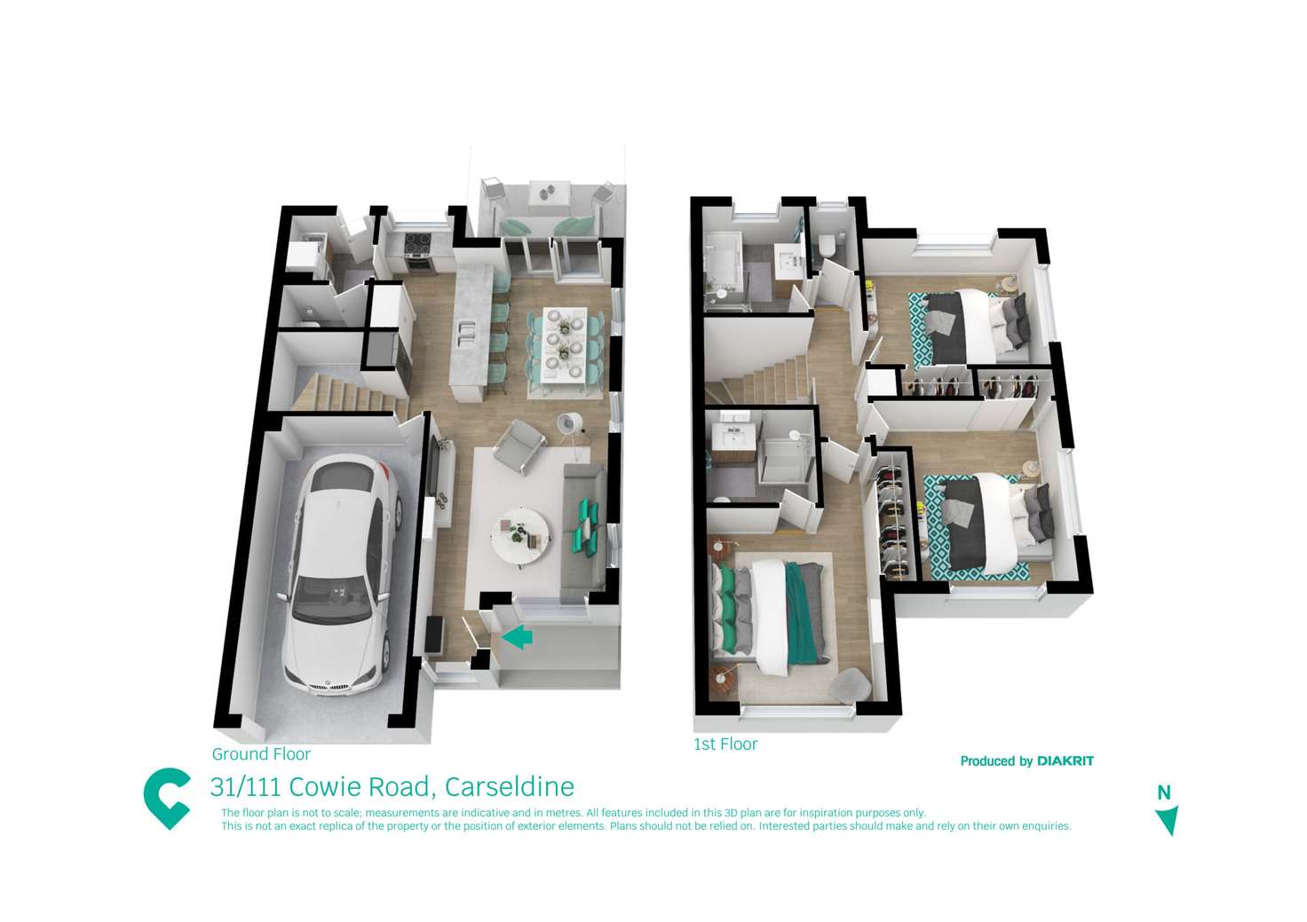 Floorplan of Homely unit listing, 31/111 Cowie Road, Carseldine QLD 4034