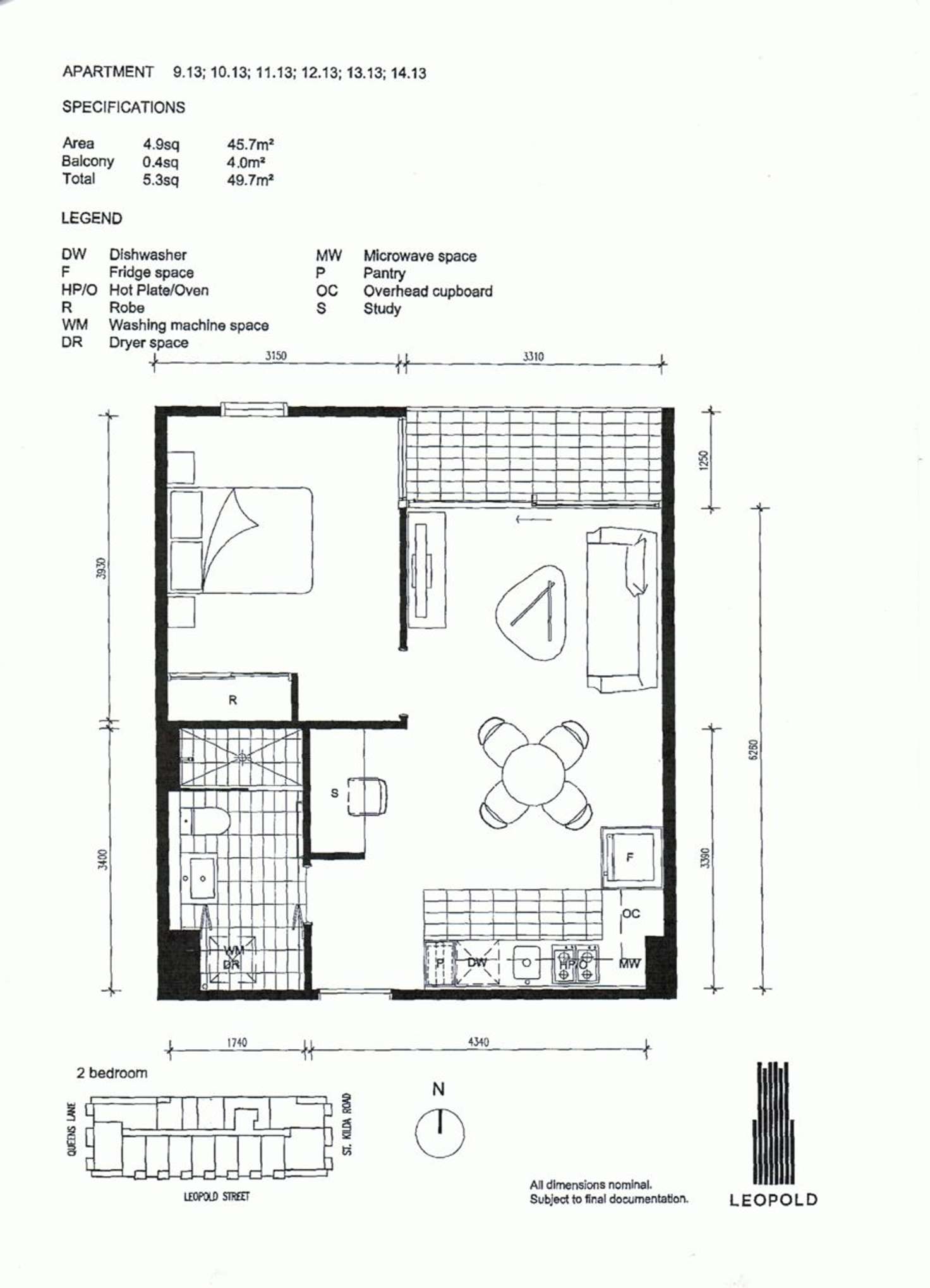 Floorplan of Homely apartment listing, 1013/470 St Kilda Road, Melbourne VIC 3004