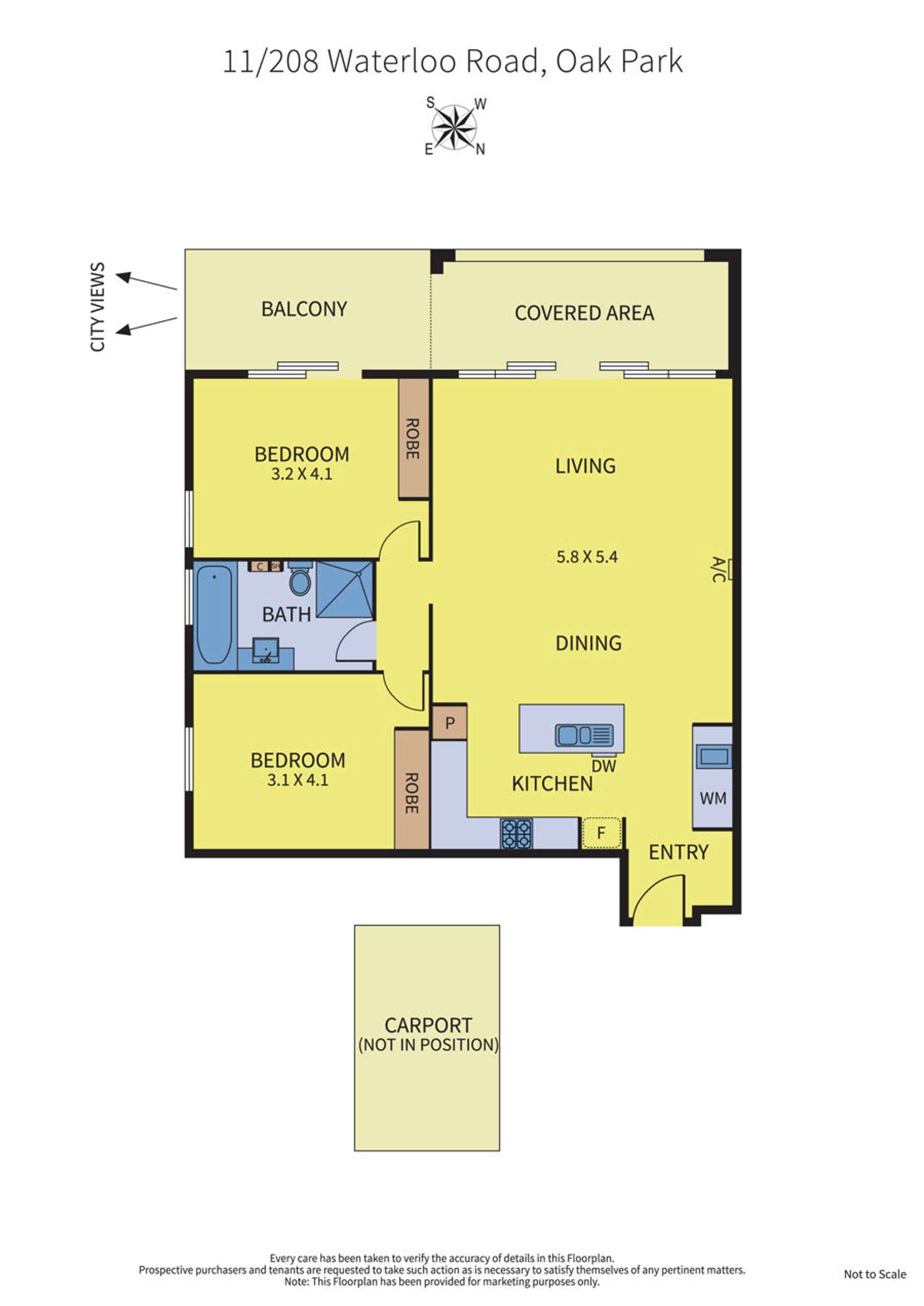 Floorplan of Homely apartment listing, 11/208 Waterloo Road, Oak Park VIC 3046