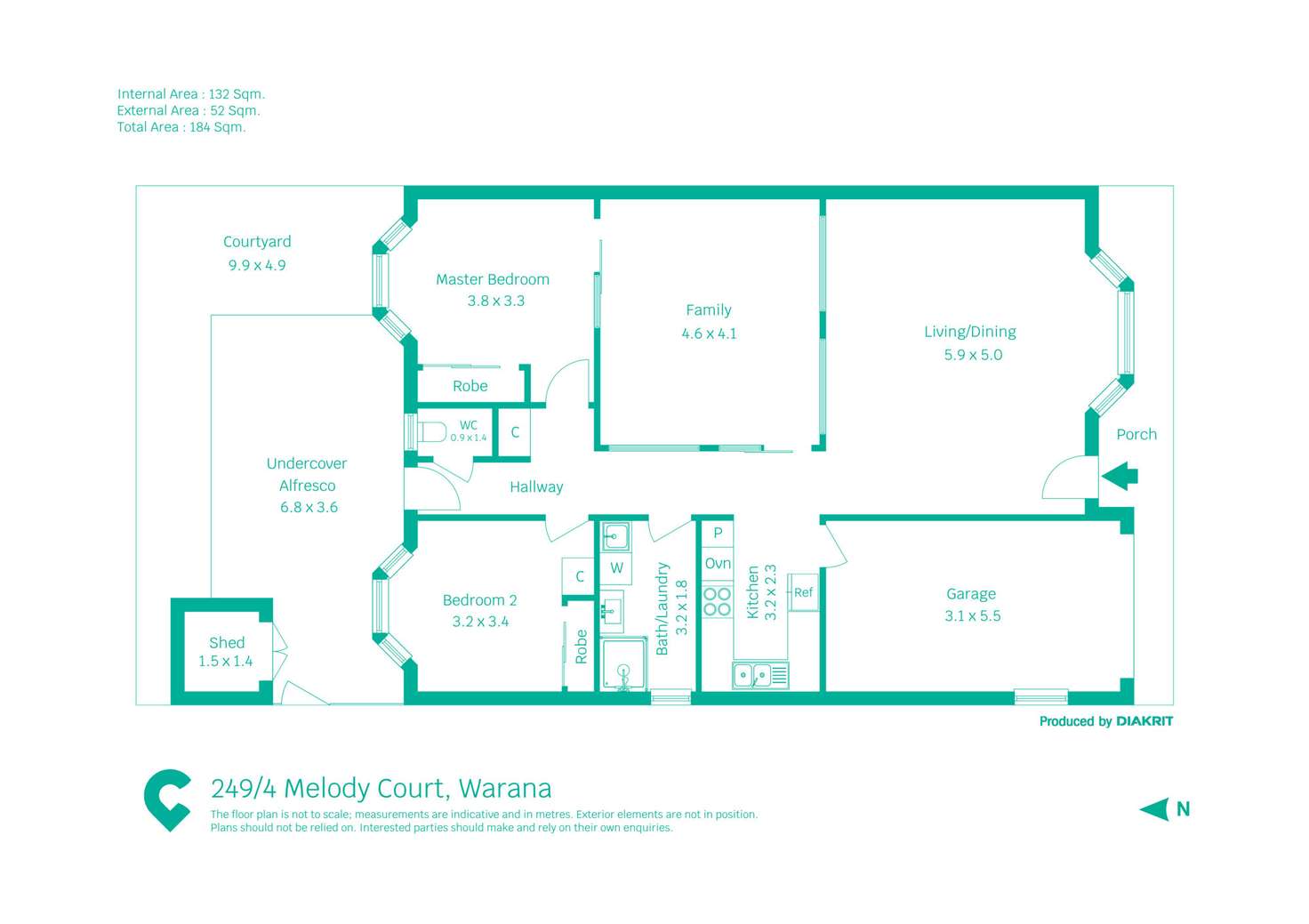 Floorplan of Homely unit listing, 249/4 Melody Court, Warana QLD 4575