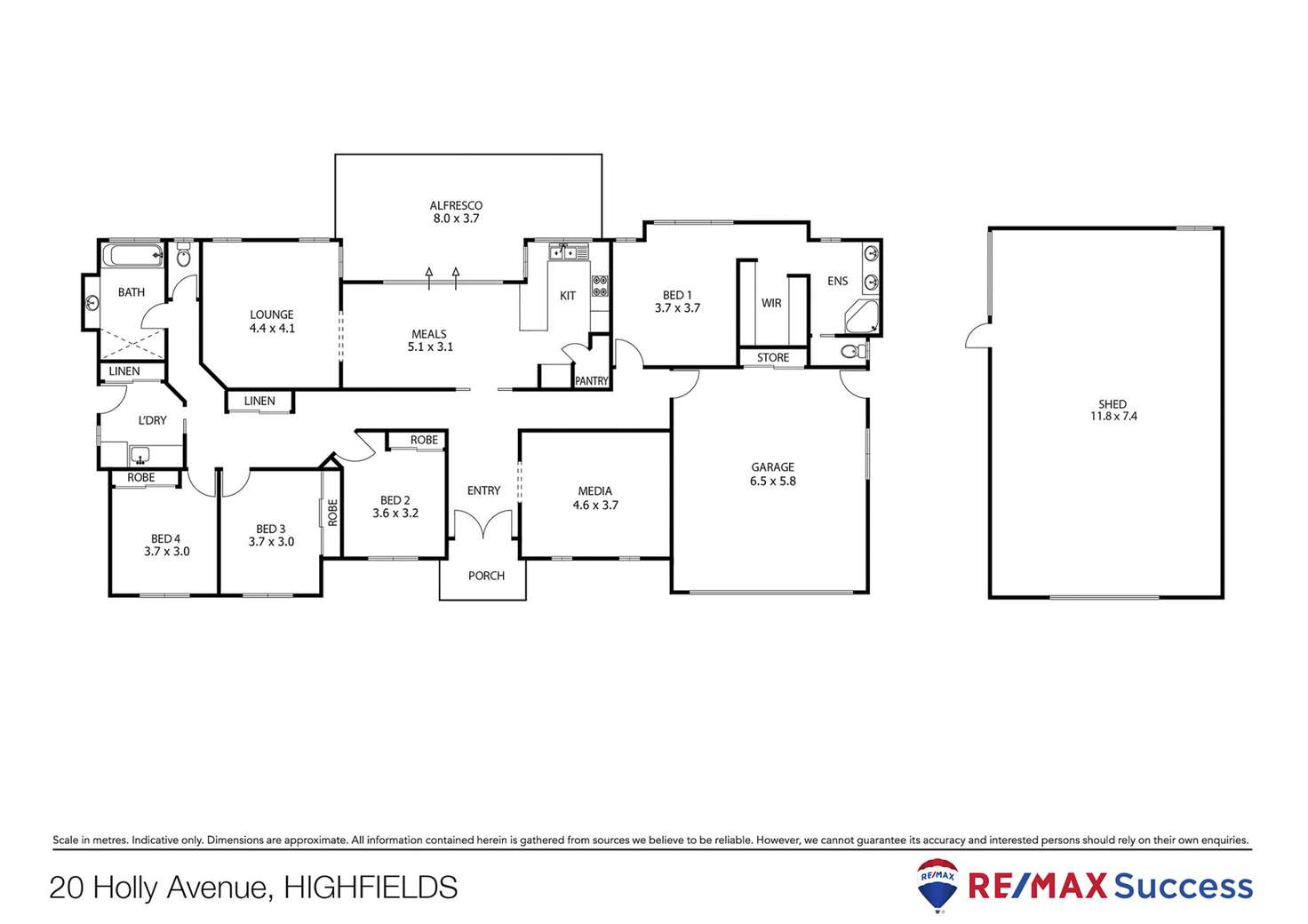 Floorplan of Homely house listing, 20 Holly Avenue, Highfields QLD 4352