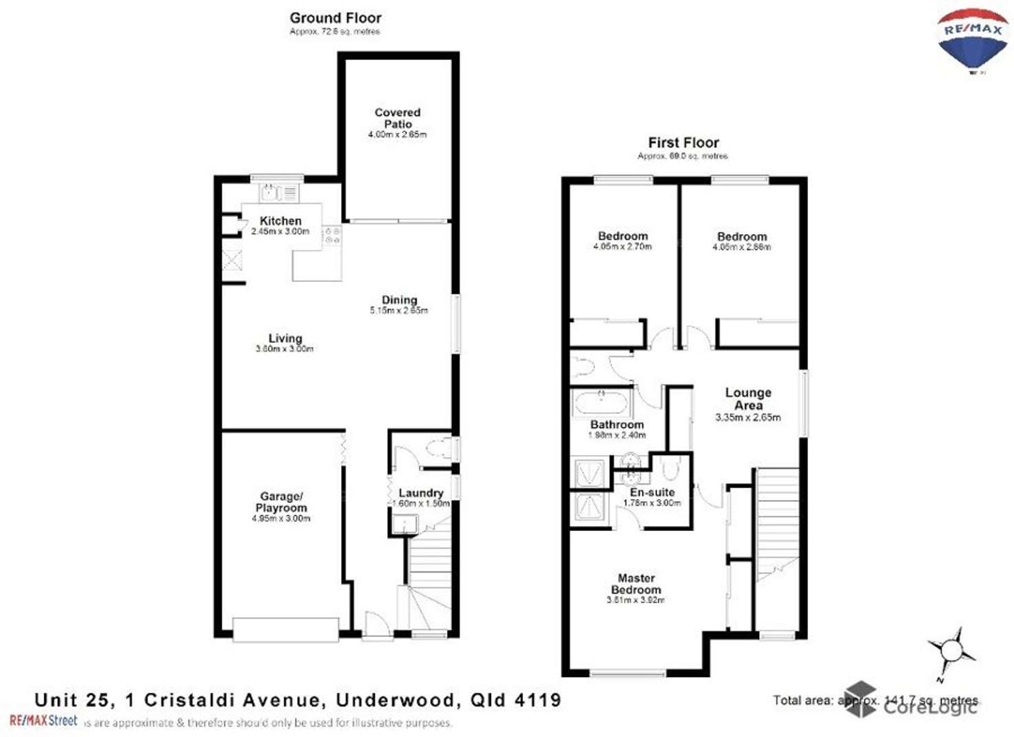 Floorplan of Homely townhouse listing, 25/1 Cristaldi Avenue, Underwood QLD 4119