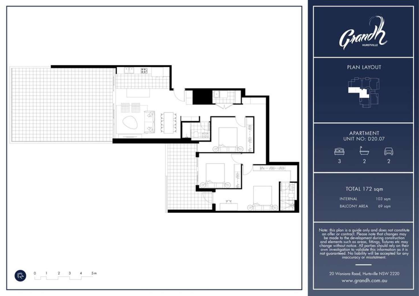 Floorplan of Homely apartment listing, 20 Woniora Street, Hurstville NSW 2220