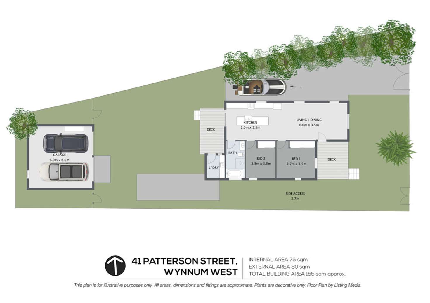 Floorplan of Homely house listing, 41 Patterson Street, Wynnum West QLD 4178