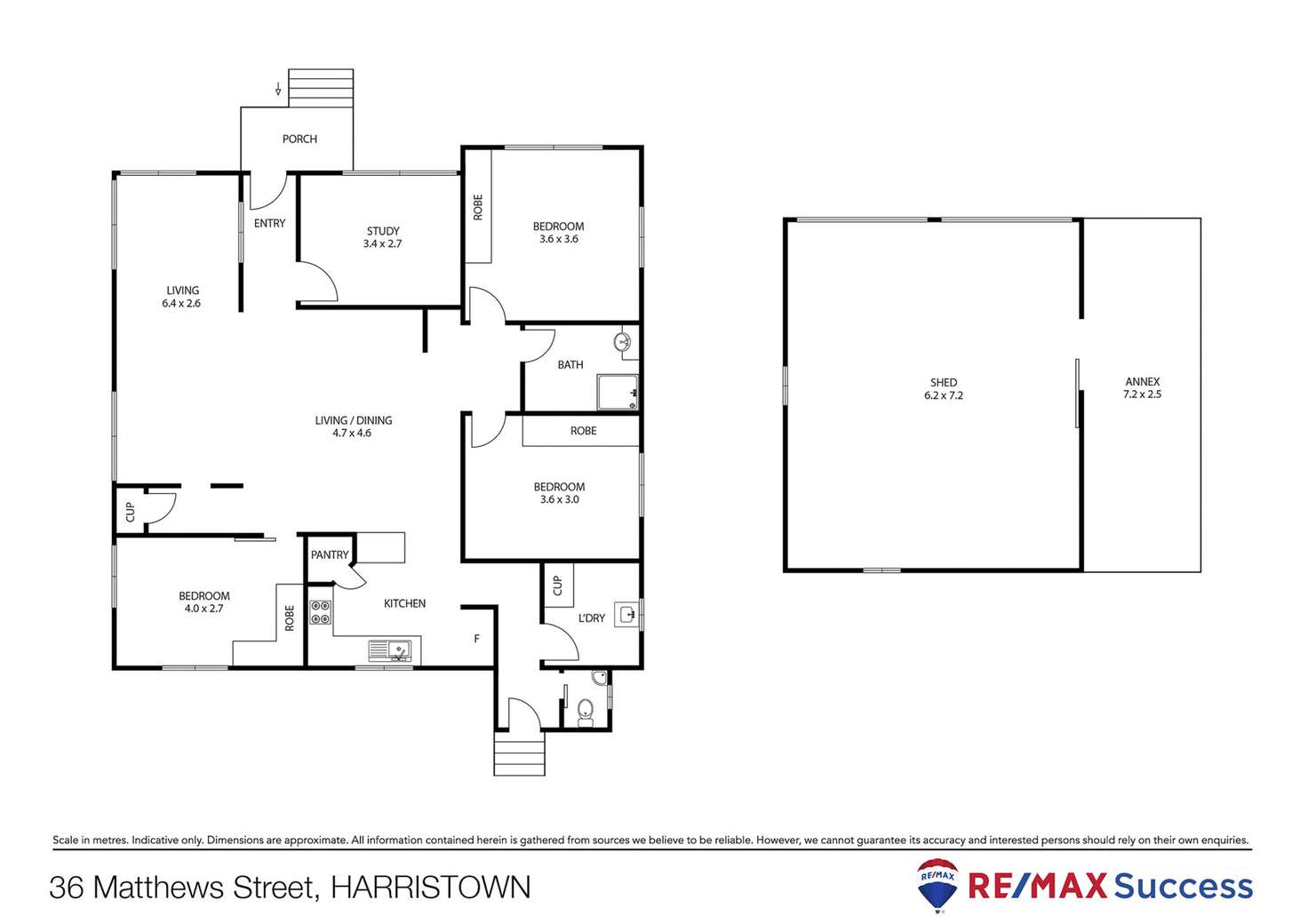 Floorplan of Homely house listing, 36 Matthews Street, Harristown QLD 4350