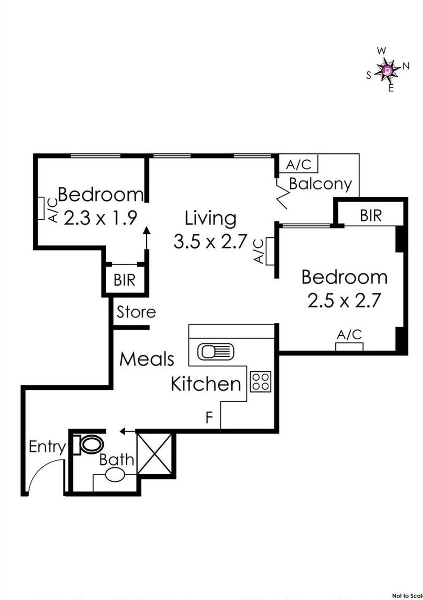 Floorplan of Homely apartment listing, 3603/488 Swanston Street, Carlton VIC 3053
