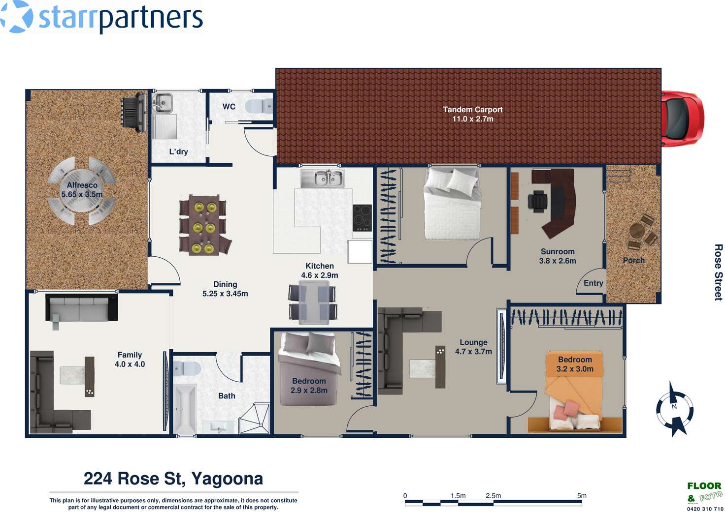 Floorplan of Homely house listing, 224 Rose Street, Yagoona NSW 2199