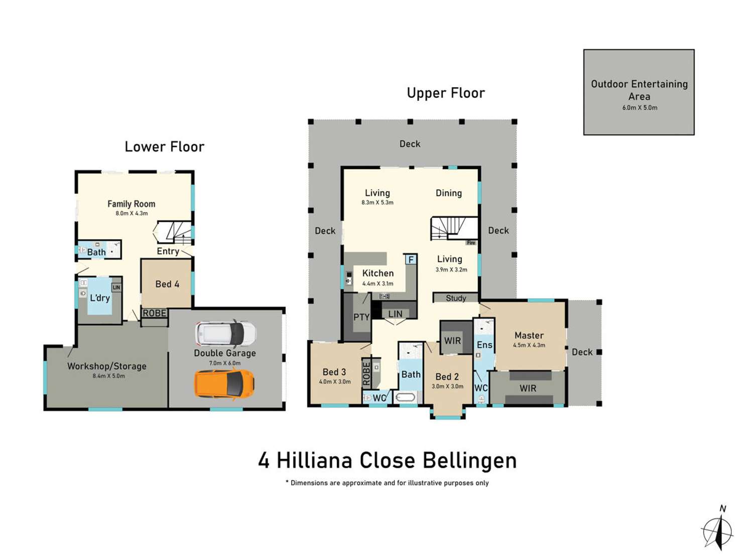 Floorplan of Homely house listing, 4 Hilliana Close, Bellingen NSW 2454