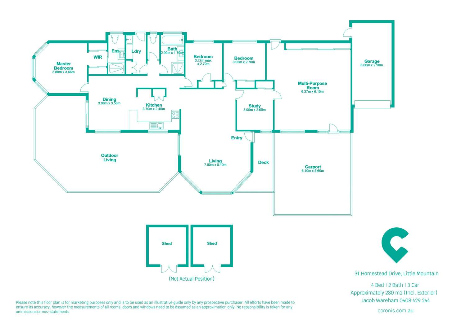 Floorplan of Homely house listing, 31 Homestead Drive, Little Mountain QLD 4551