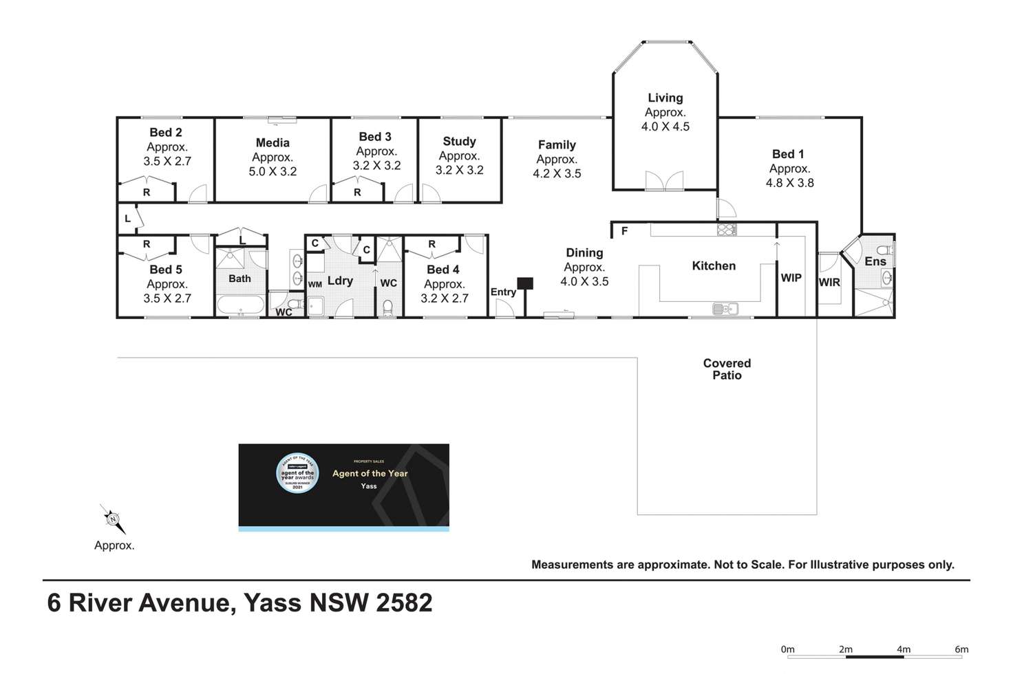 Floorplan of Homely lifestyle listing, 6 River Avenue, Yass NSW 2582