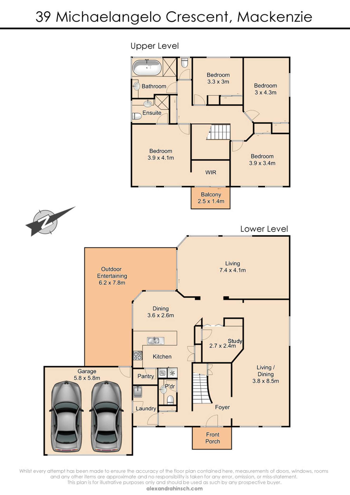 Floorplan of Homely house listing, 39 Michelangelo Crescent, Mackenzie QLD 4156