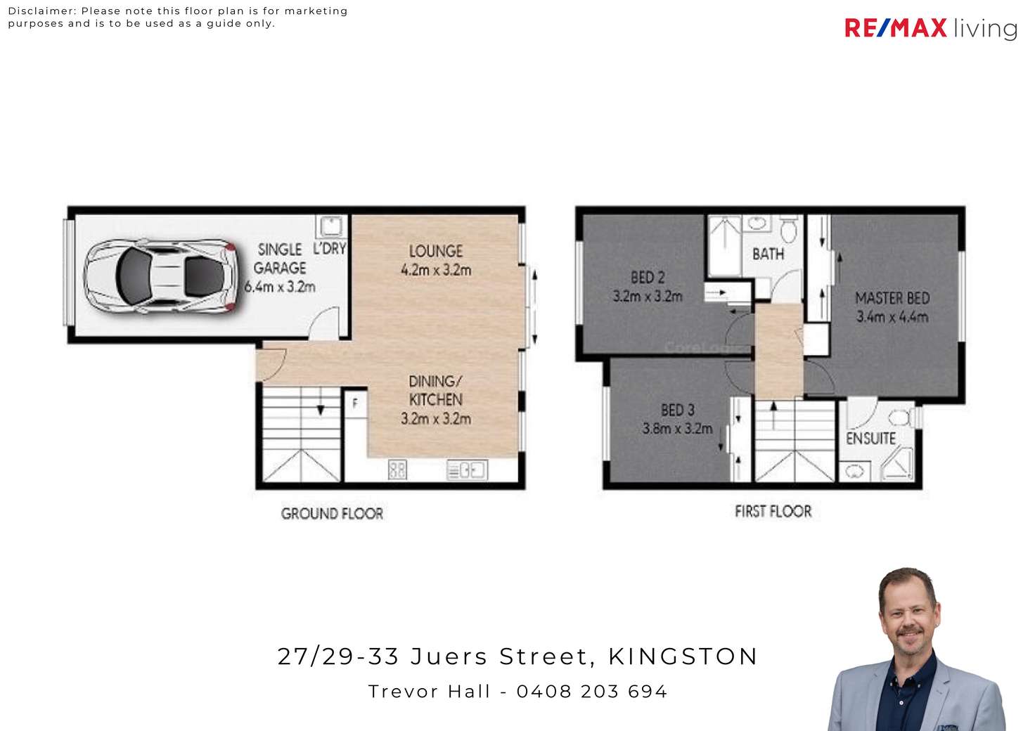 Floorplan of Homely townhouse listing, 27/29-33 Juers Street, Kingston QLD 4114