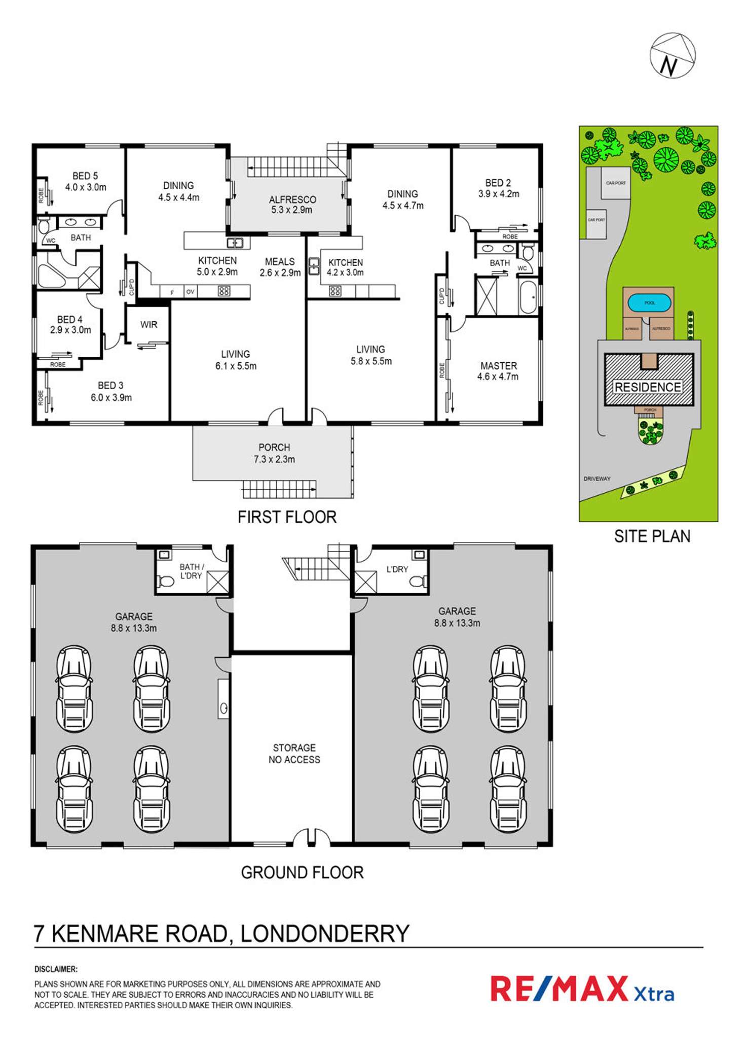 Floorplan of Homely house listing, 1 & 7 Kenmare Road, Londonderry NSW 2753