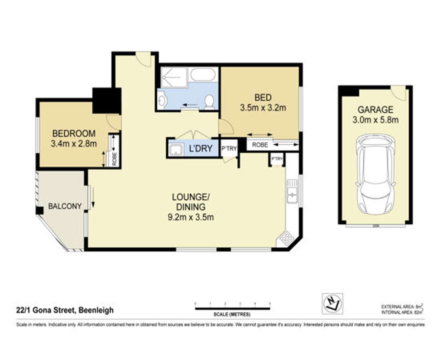 Floorplan of Homely unit listing, 22 /1-11 Gona Street, Beenleigh QLD 4207
