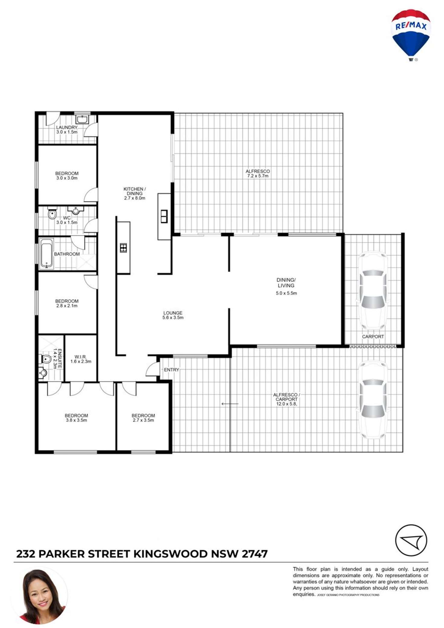 Floorplan of Homely house listing, 232 PARKER STREET, Kingswood NSW 2747