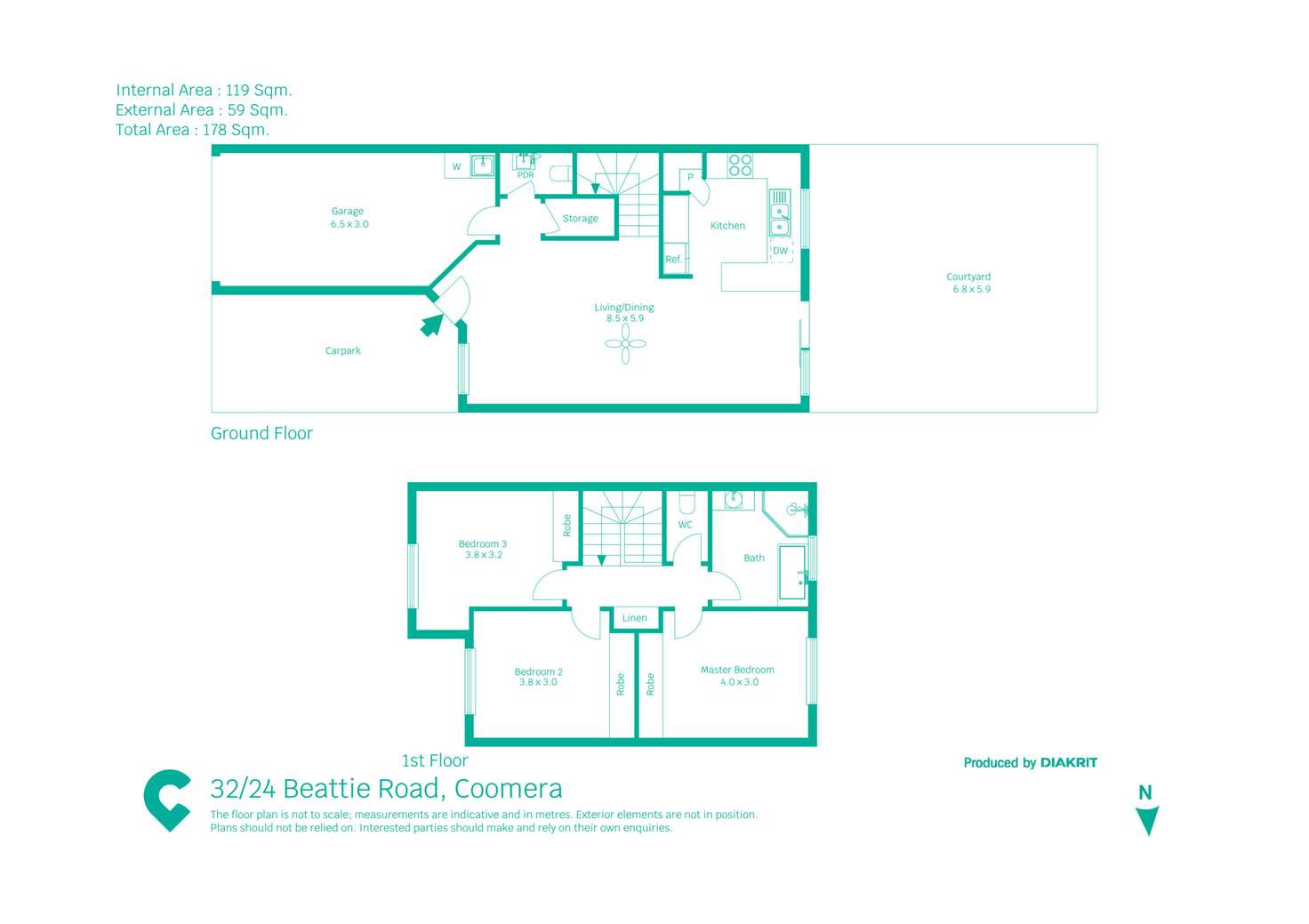 Floorplan of Homely unit listing, 32/24 BEATTIE ROAD, Coomera QLD 4209