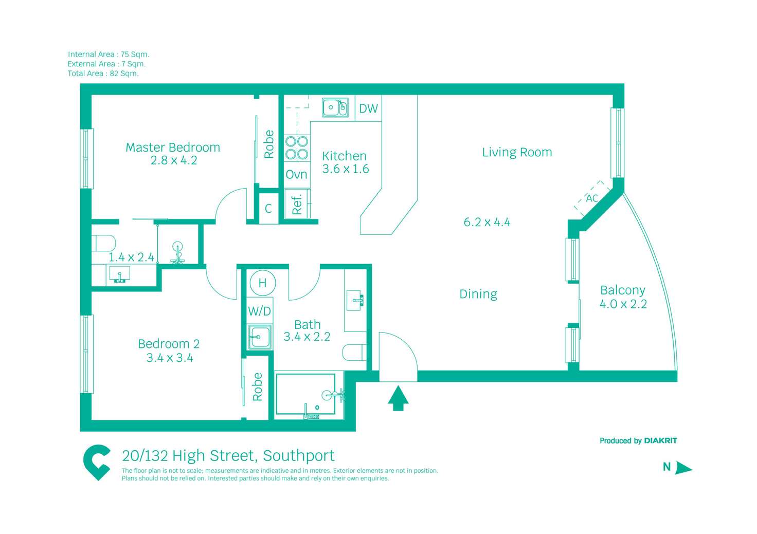 Floorplan of Homely townhouse listing, 20/132 High Street, Southport QLD 4215