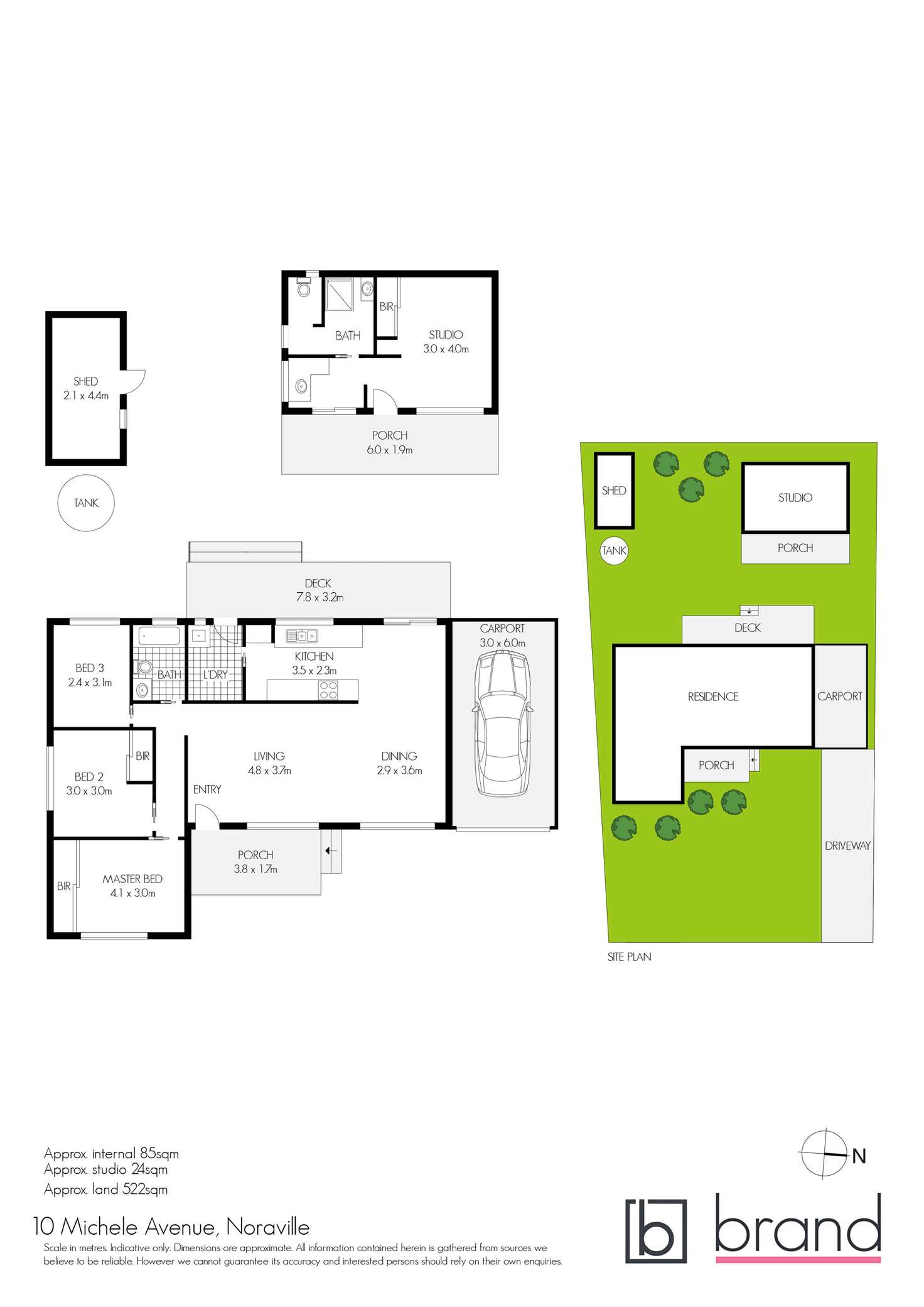 Floorplan of Homely house listing, 10 Michele Avenue, Noraville NSW 2263