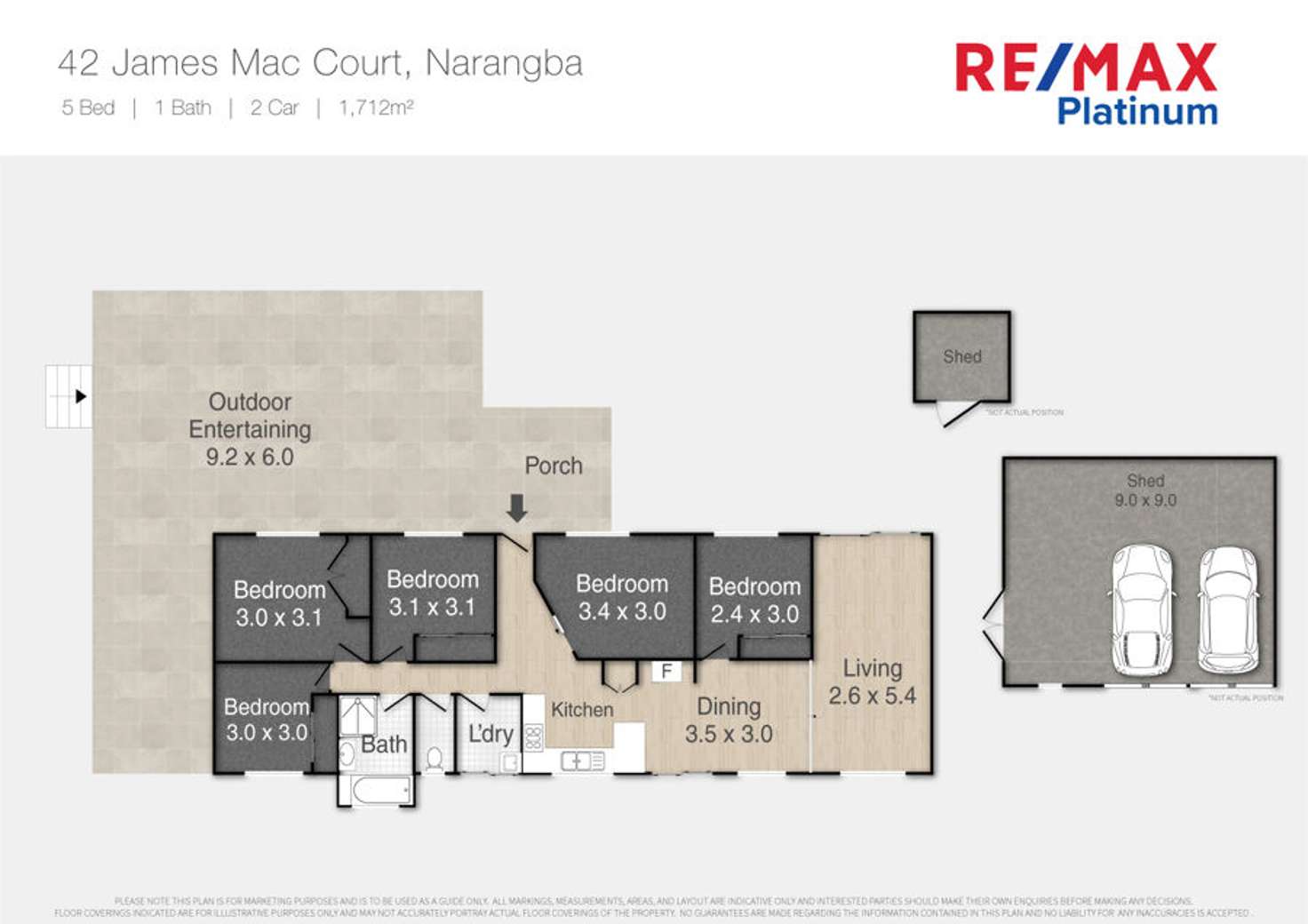 Floorplan of Homely house listing, 42 James Mac Court, Narangba QLD 4504