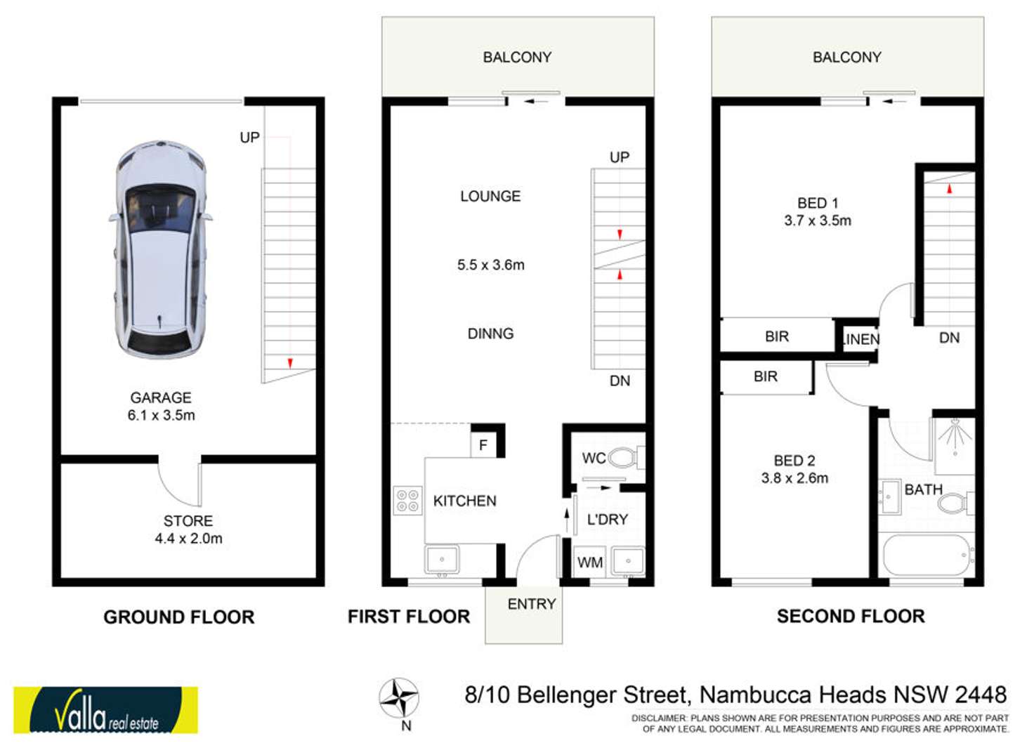 Floorplan of Homely townhouse listing, 8/10 Bellenger Street, Nambucca Heads NSW 2448
