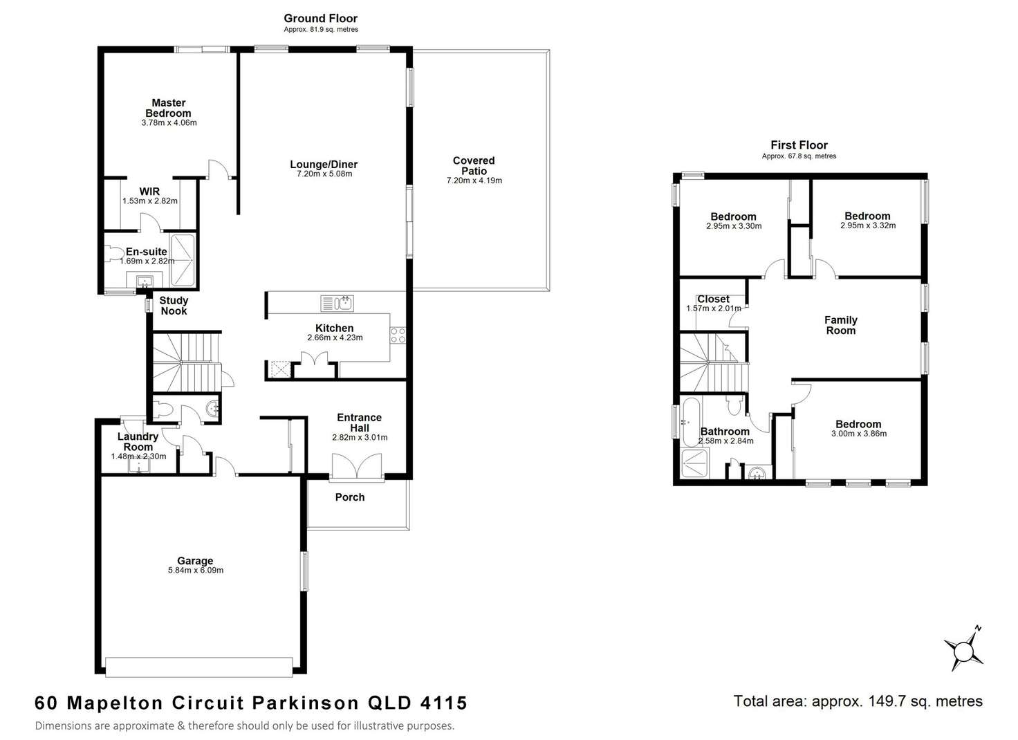 Floorplan of Homely house listing, 60 Mapelton Circuit, Parkinson QLD 4115