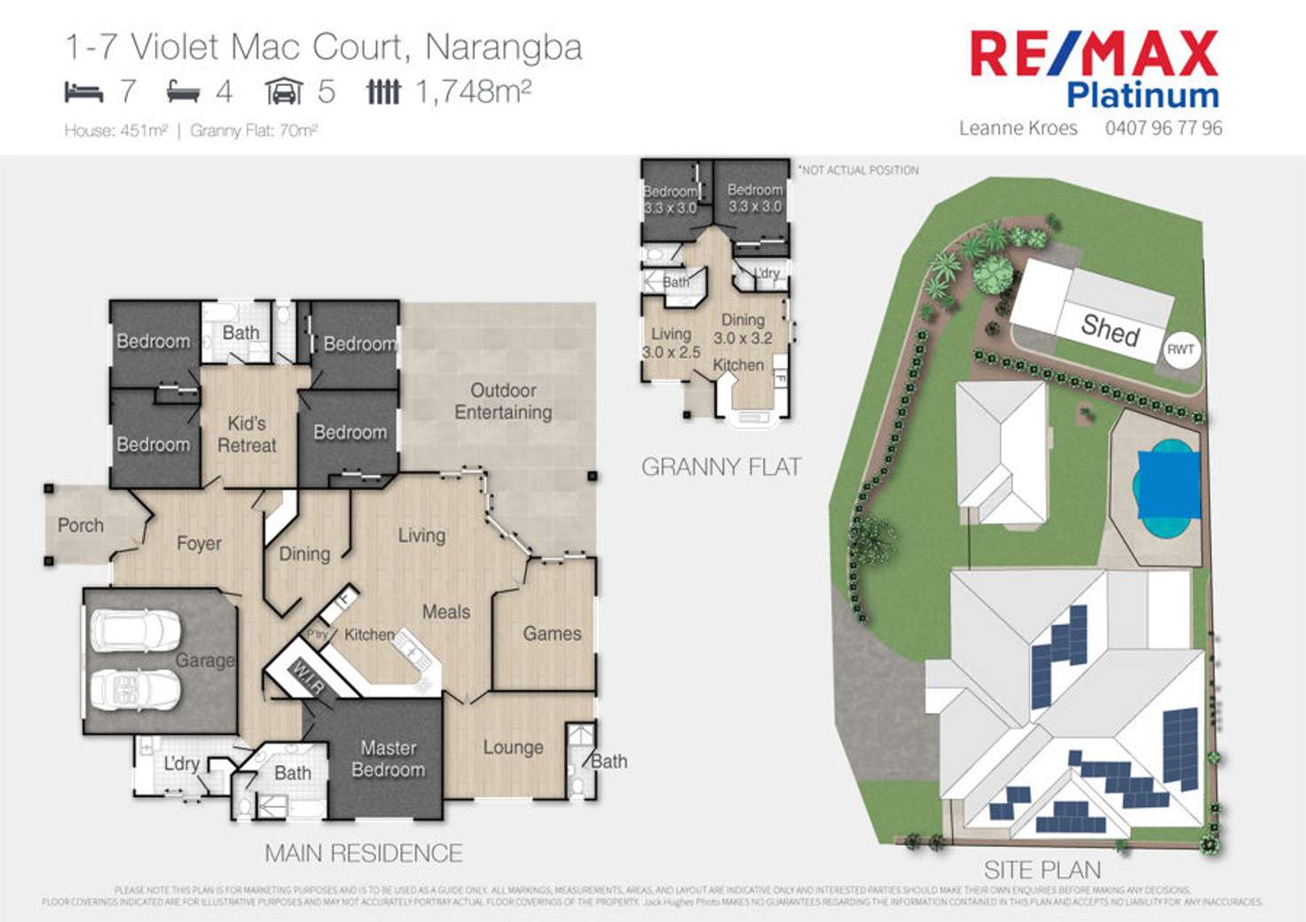 Floorplan of Homely house listing, 1-7 Violet Mac Court, Narangba QLD 4504