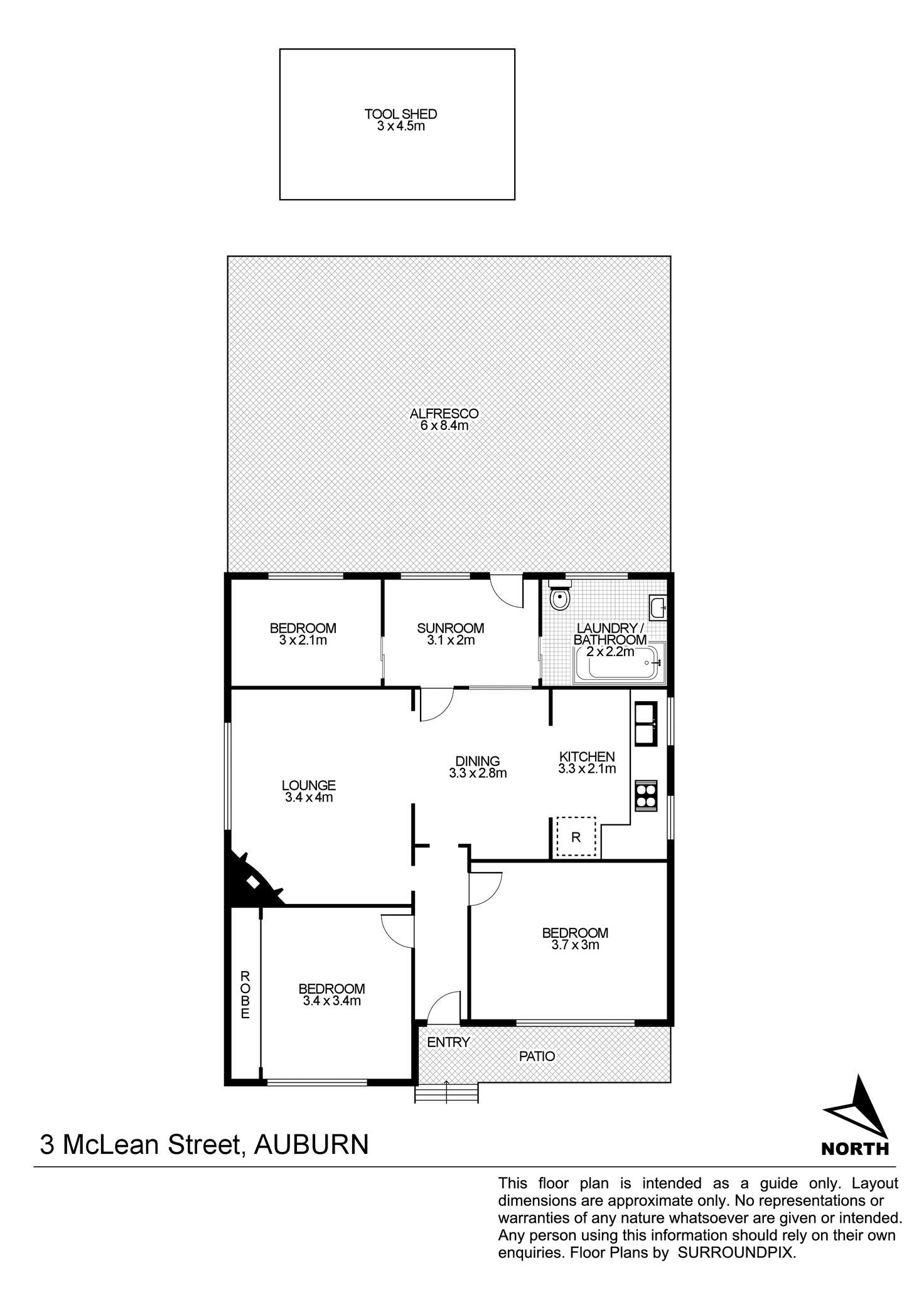 Floorplan of Homely house listing, 3 Mclean Street, Auburn NSW 2144