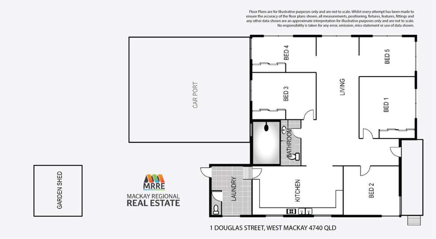 Floorplan of Homely house listing, 1 Douglas Street, West Mackay QLD 4740