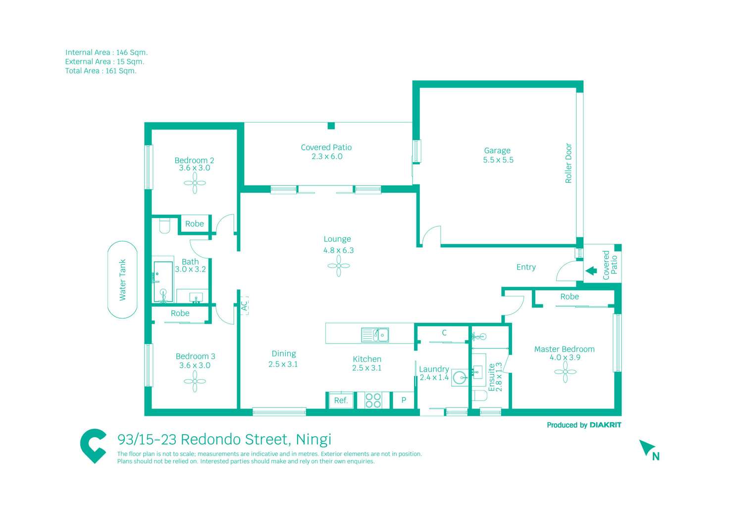 Floorplan of Homely villa listing, 93/15-23 Redondo Street, Ningi QLD 4511