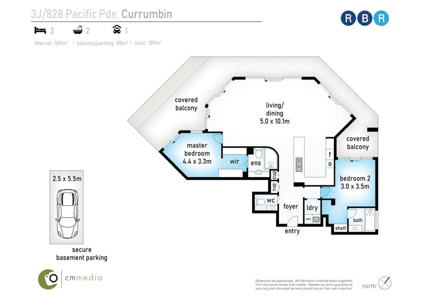 Floorplan of Homely apartment listing, 3J/828 Pacific Parade, Currumbin QLD 4223