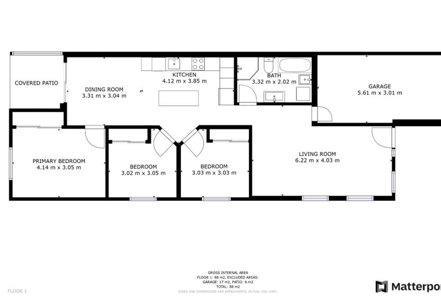 Floorplan of Homely villa listing, 3/25-27 Wybalena Crescent, Toormina NSW 2452