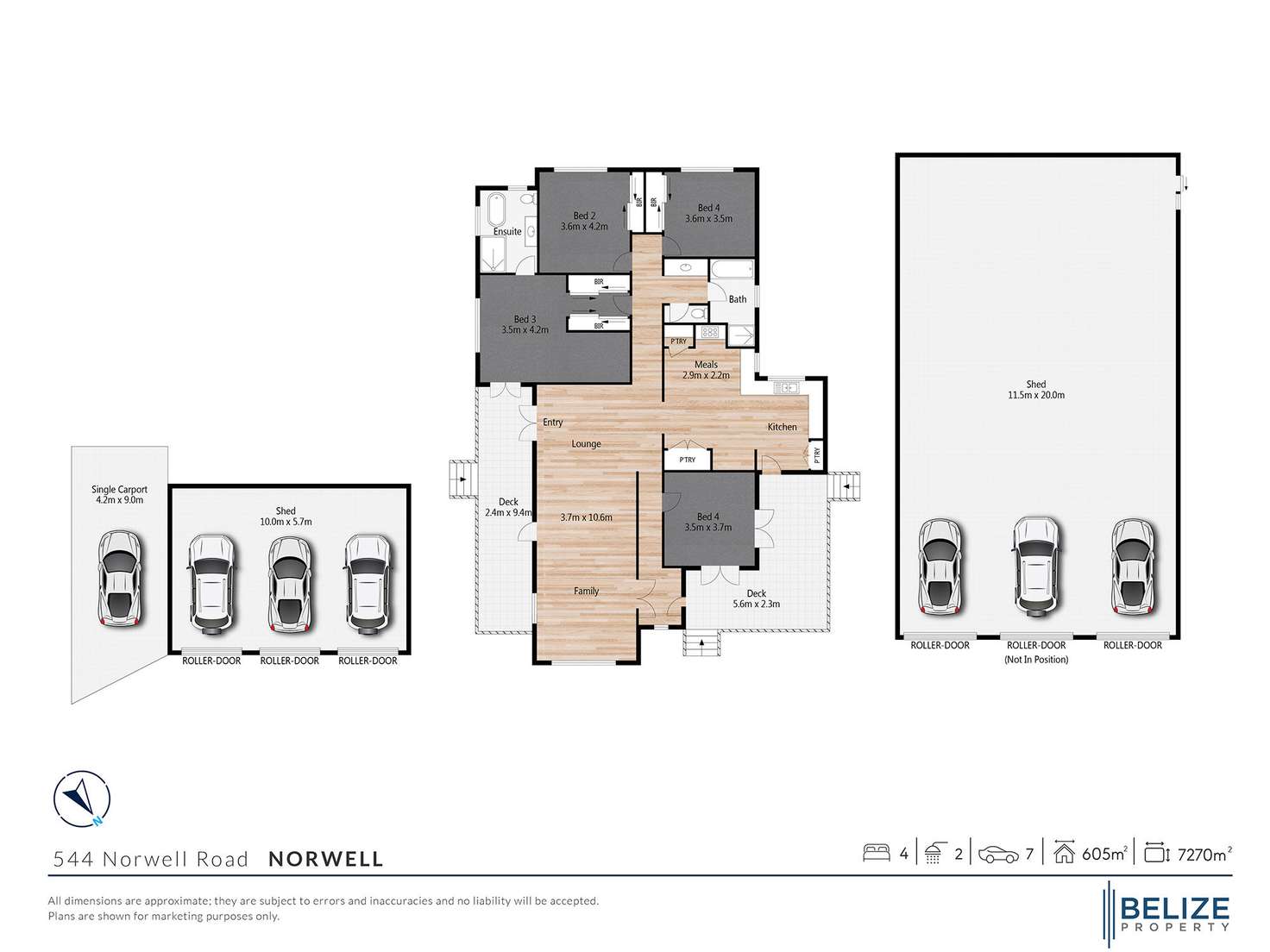 Floorplan of Homely acreageSemiRural listing, 544 Norwell Road, Norwell QLD 4208