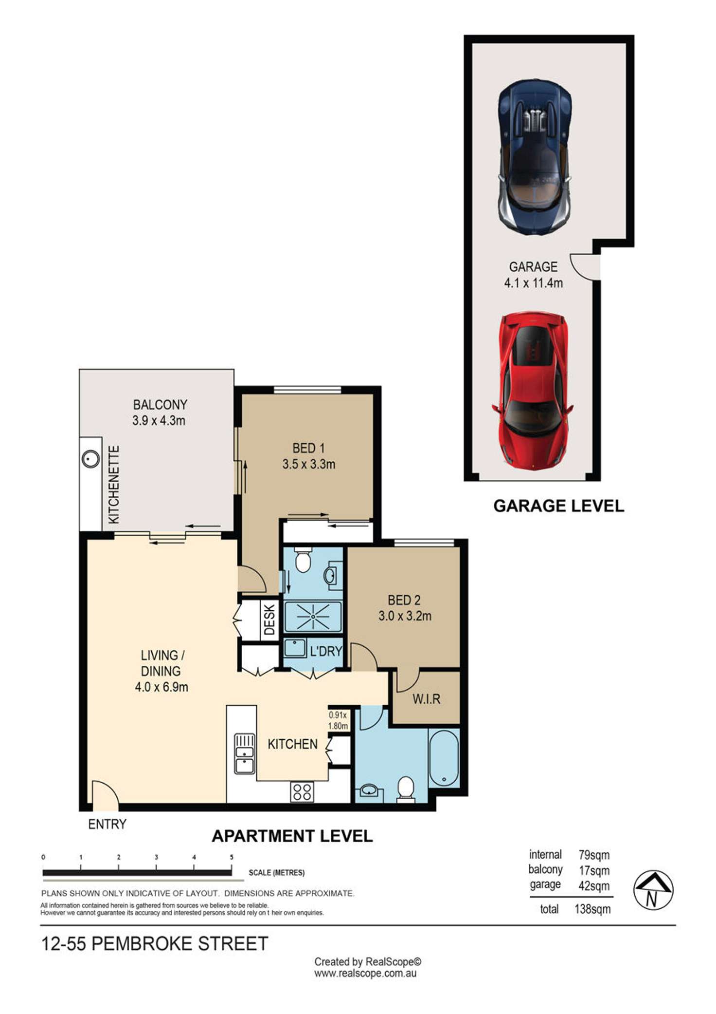 Floorplan of Homely unit listing, 12/53-55 Pembroke Street, Carina QLD 4152