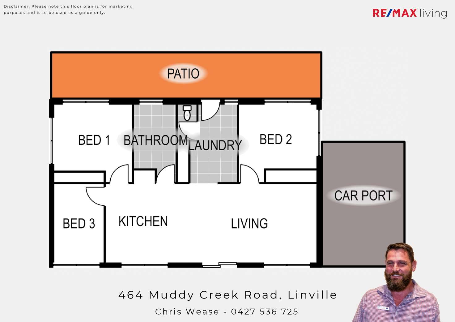 Floorplan of Homely acreageSemiRural listing, 464 Muddy Creek Road, Linville QLD 4314