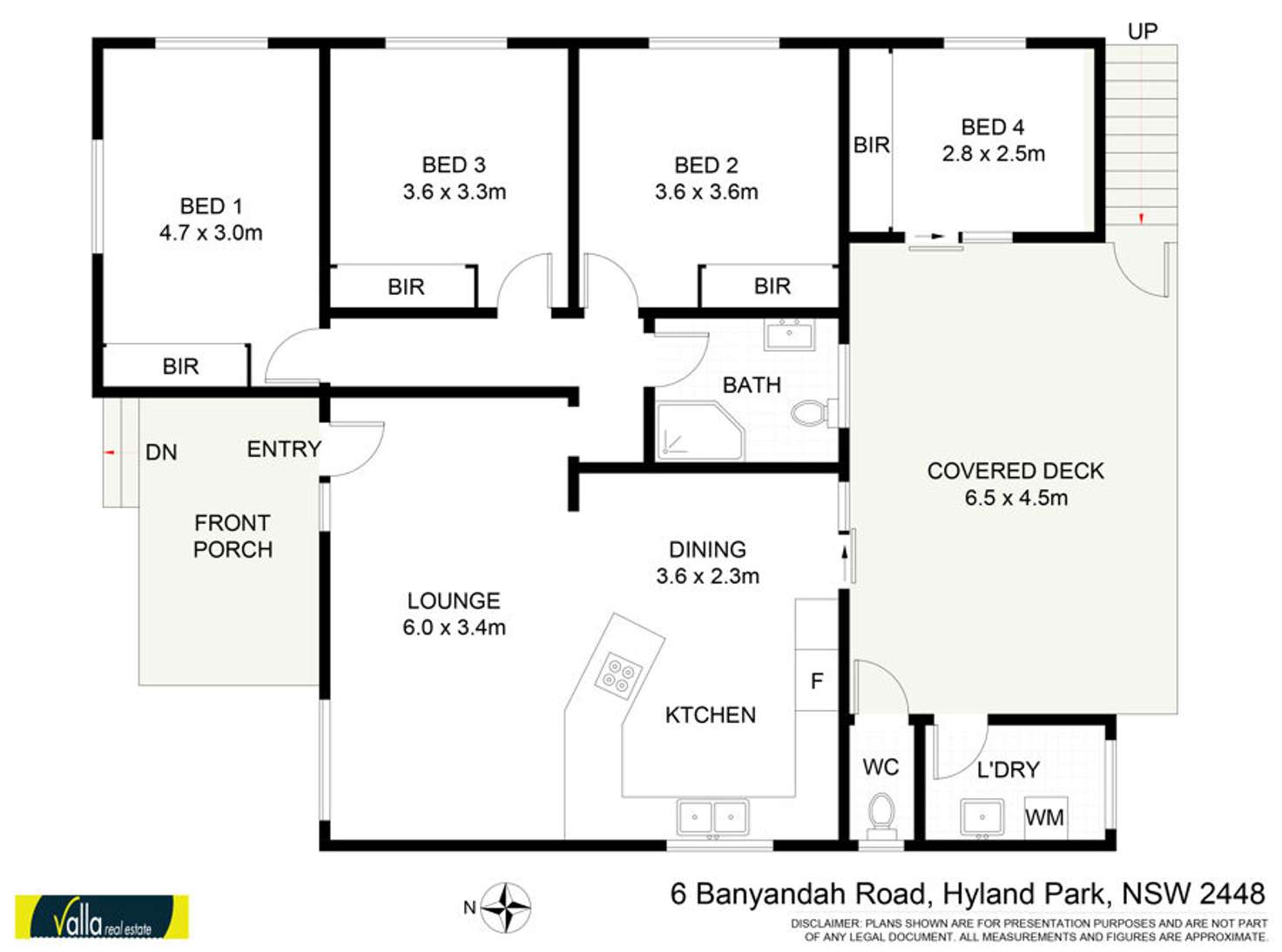 Floorplan of Homely house listing, 6 BANYANDAH ROAD,, Hyland Park NSW 2448