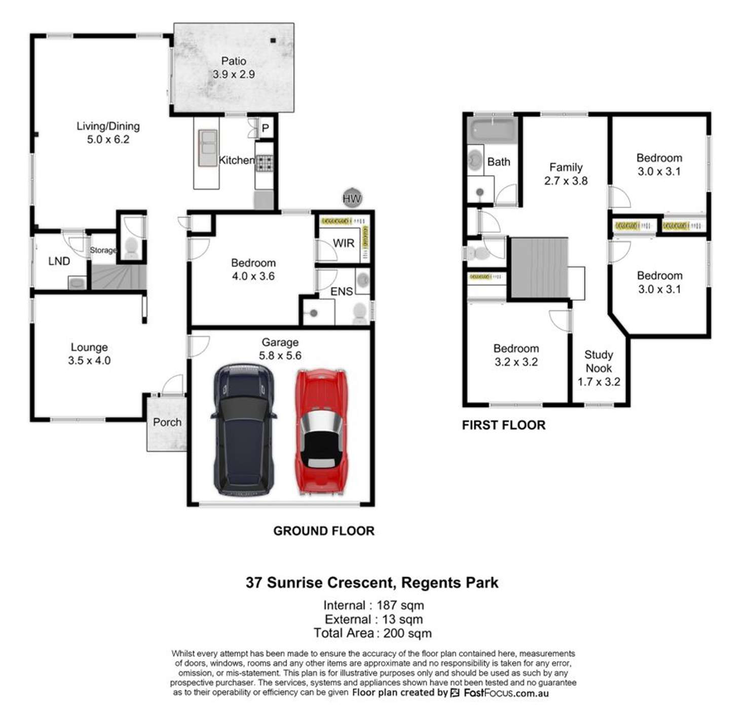 Floorplan of Homely house listing, 37 Sunrise Crescent, Regents Park QLD 4118