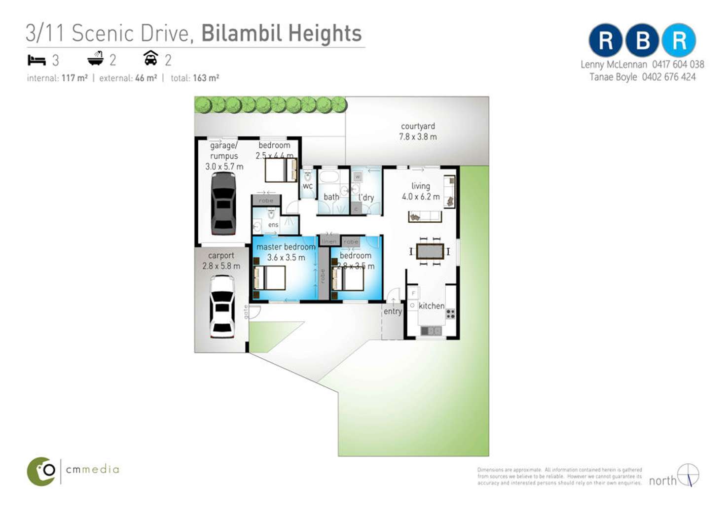 Floorplan of Homely villa listing, 3/11 Scenic Drive, Bilambil Heights NSW 2486