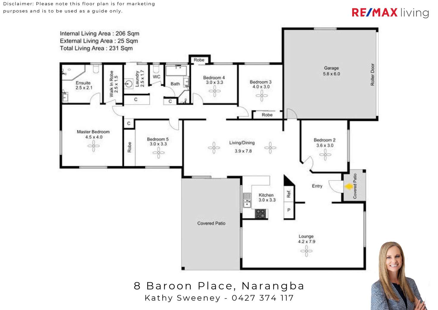 Floorplan of Homely house listing, 8 Baroon Place, Narangba QLD 4504