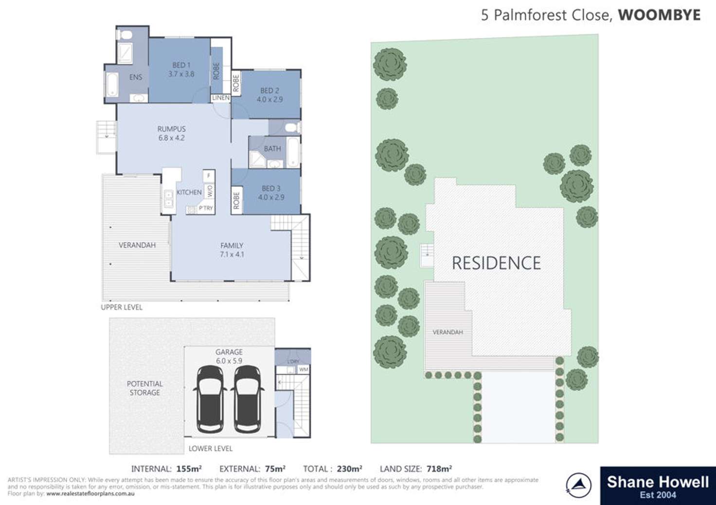 Floorplan of Homely house listing, 5 Palmforest Cl, Woombye QLD 4559
