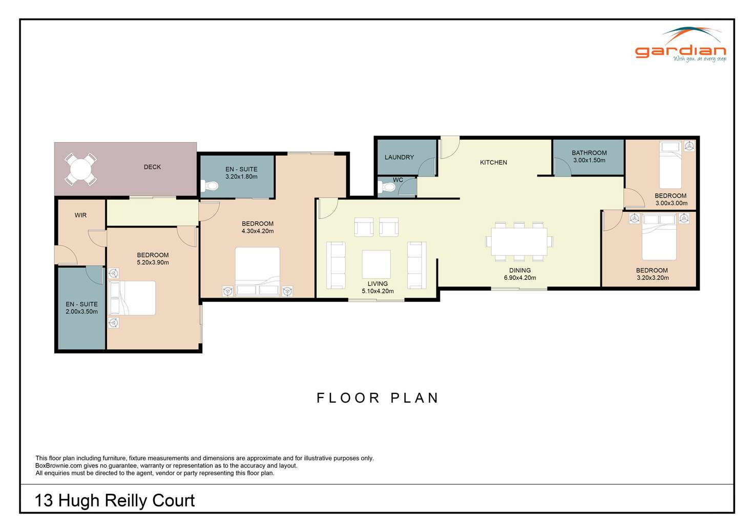 Floorplan of Homely house listing, 13 Hugh Reilly Court, Mount Pleasant QLD 4740