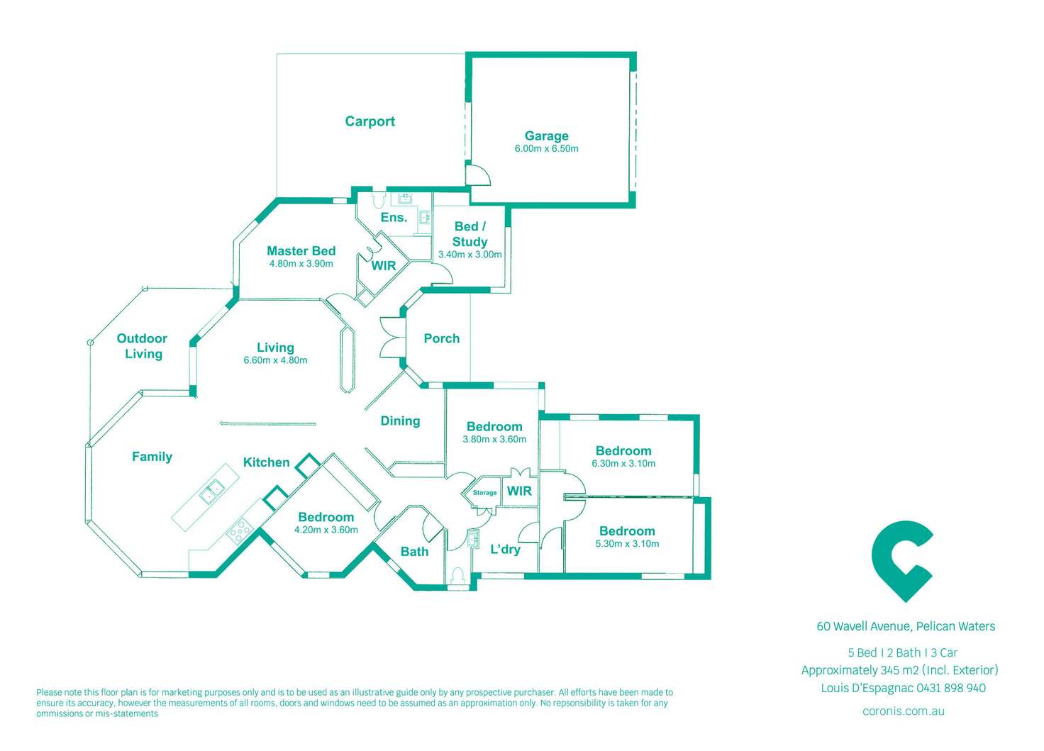 Floorplan of Homely house listing, 60 Wavell Avenue, Pelican Waters QLD 4551