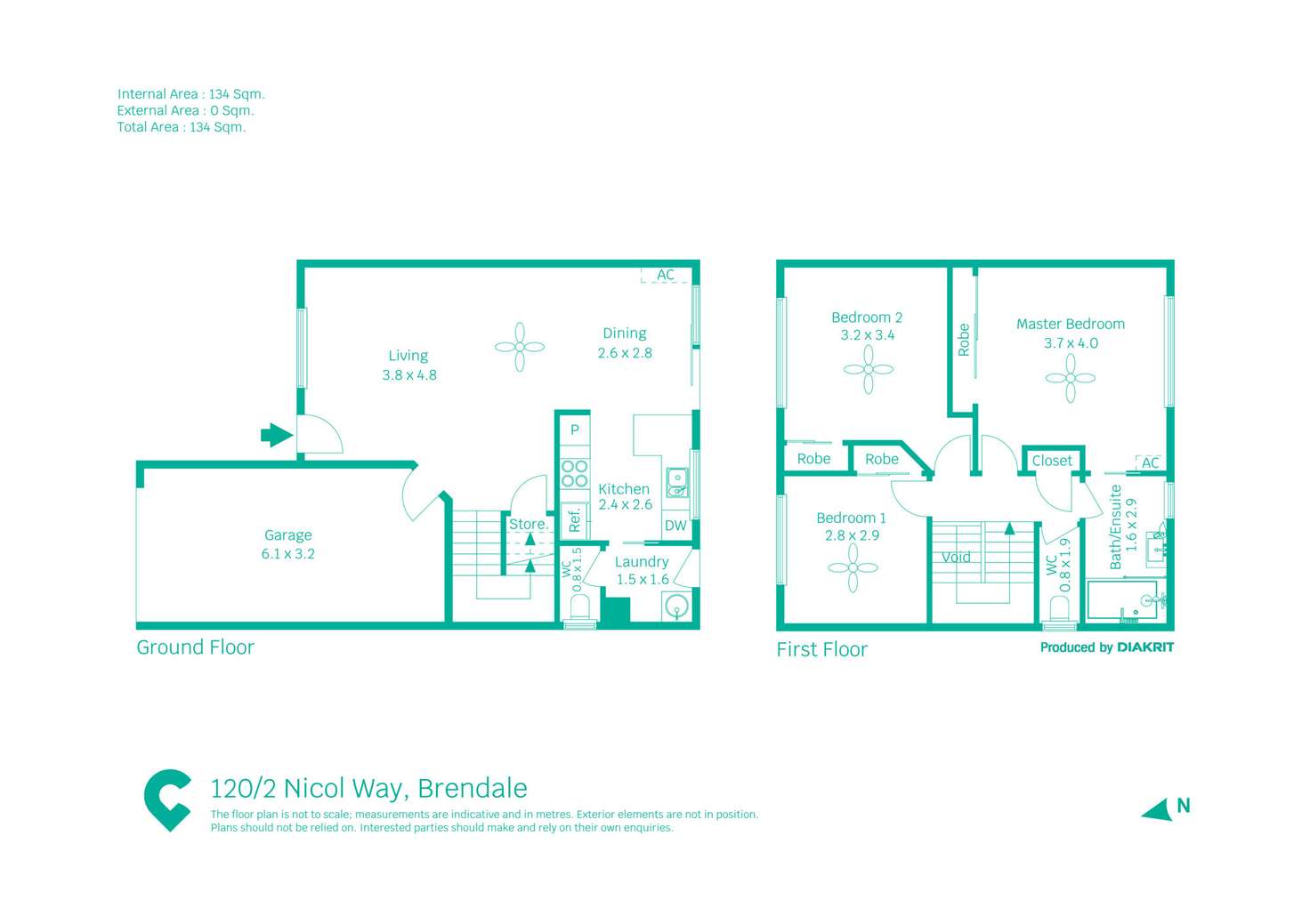 Floorplan of Homely townhouse listing, 120/2 Nicol Way, Brendale QLD 4500