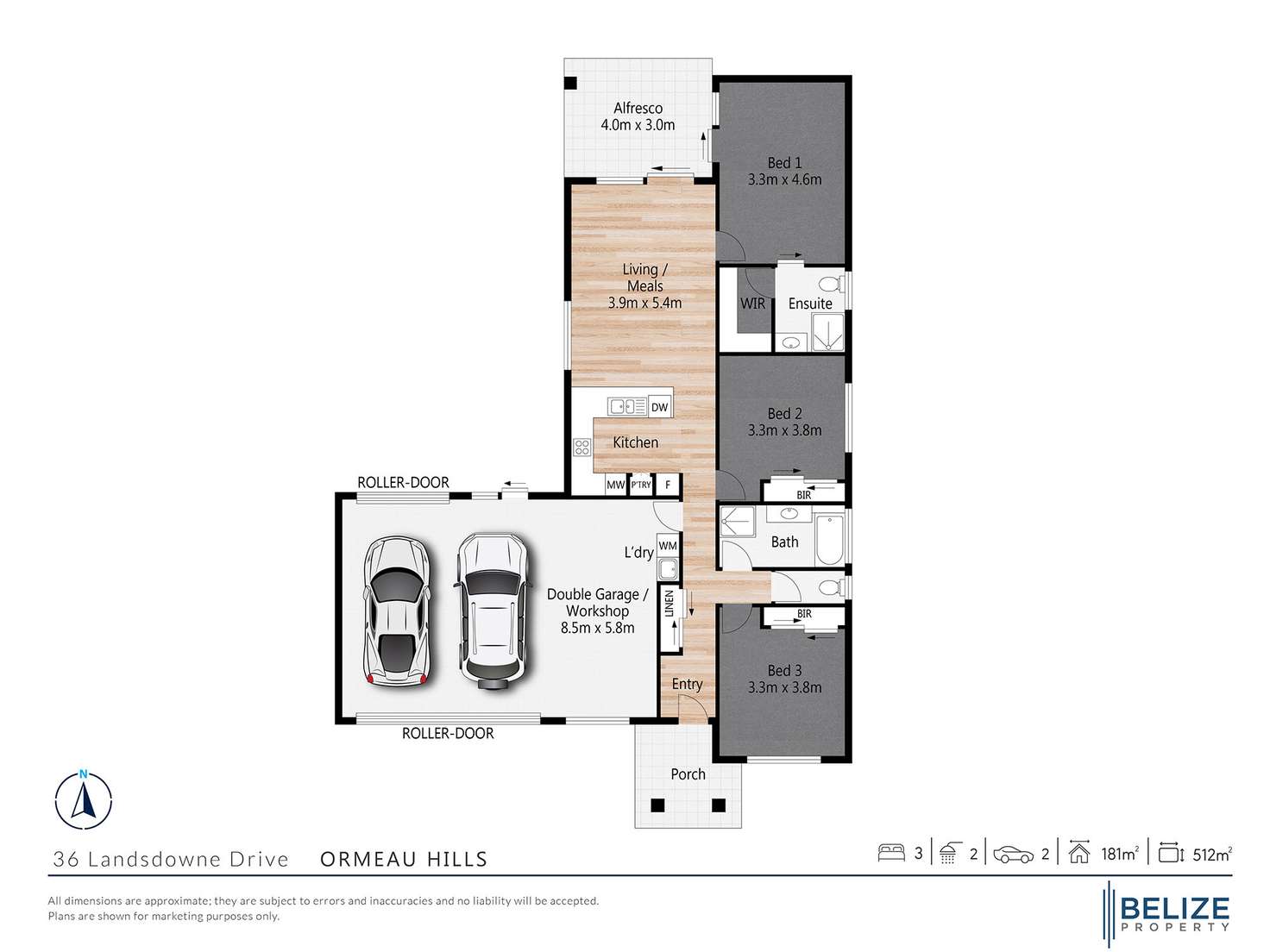 Floorplan of Homely house listing, 36 Landsdowne Drive, Ormeau Hills QLD 4208