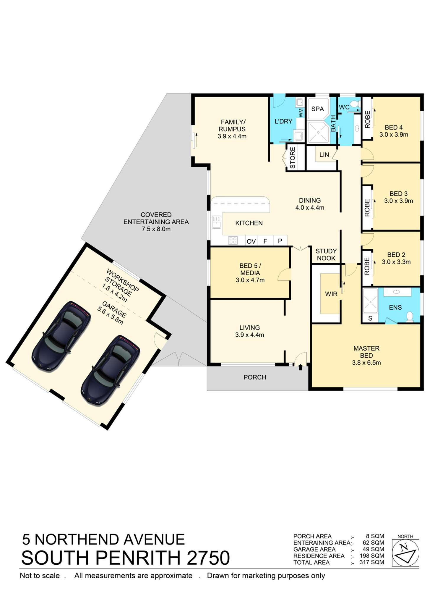 Floorplan of Homely house listing, 5 Northend Avenue, South Penrith NSW 2750