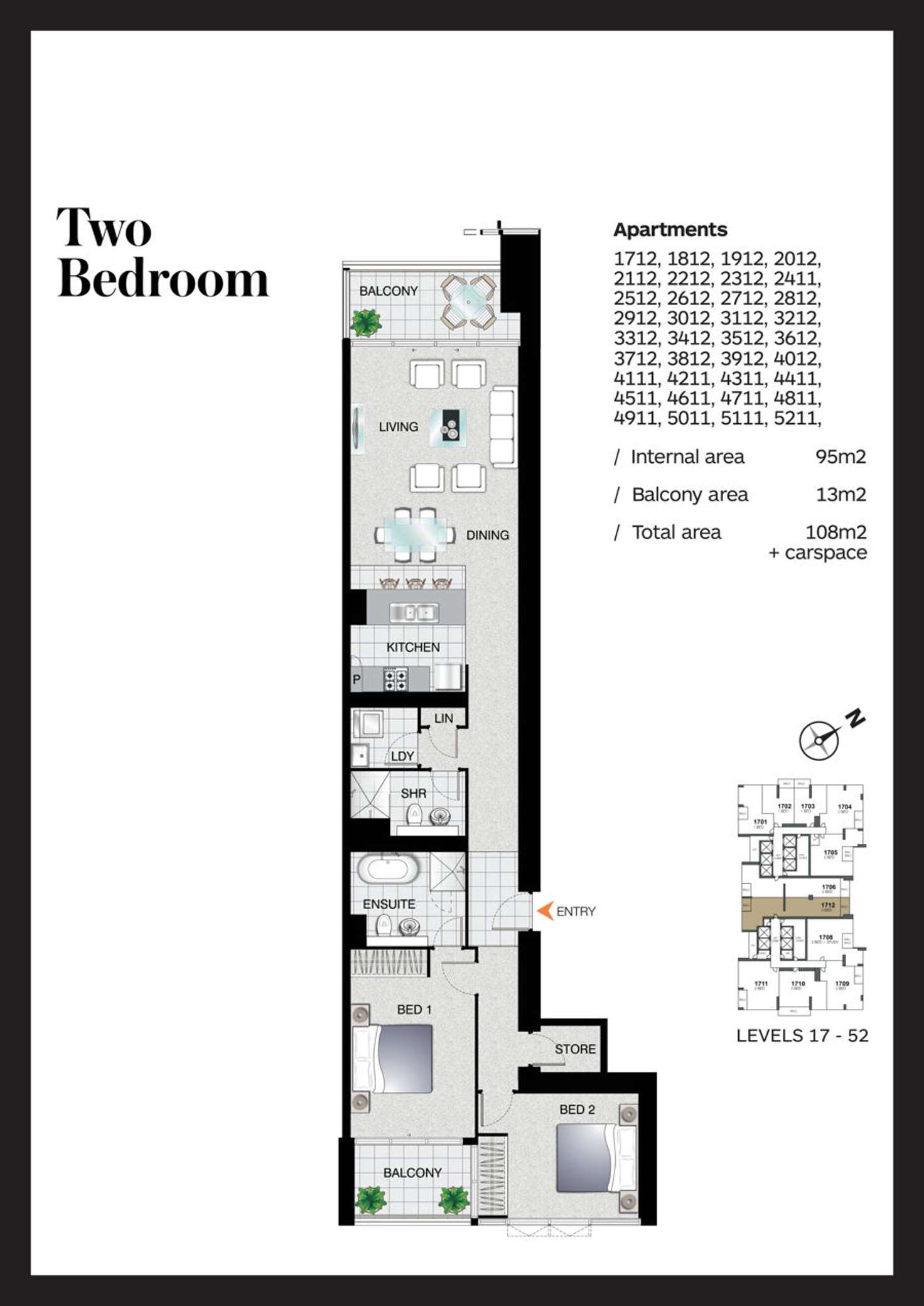 Floorplan of Homely apartment listing, 5011/2 Como Crescent, Southport QLD 4215