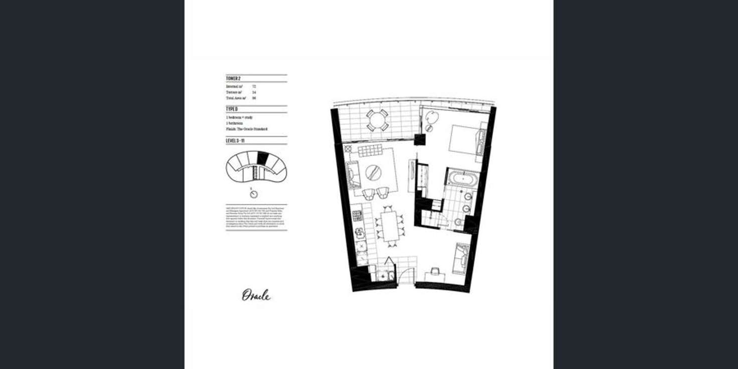 Floorplan of Homely apartment listing, 20606/21 Elizabeth Ave, Broadbeach QLD 4218
