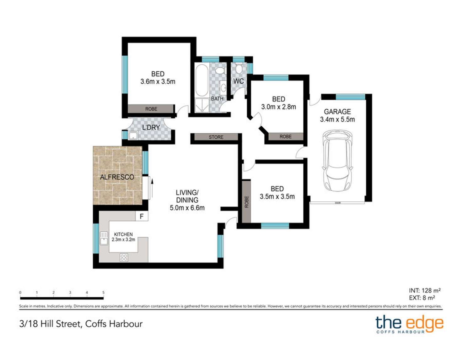 Floorplan of Homely villa listing, 3/18 Hill Street, Coffs Harbour NSW 2450