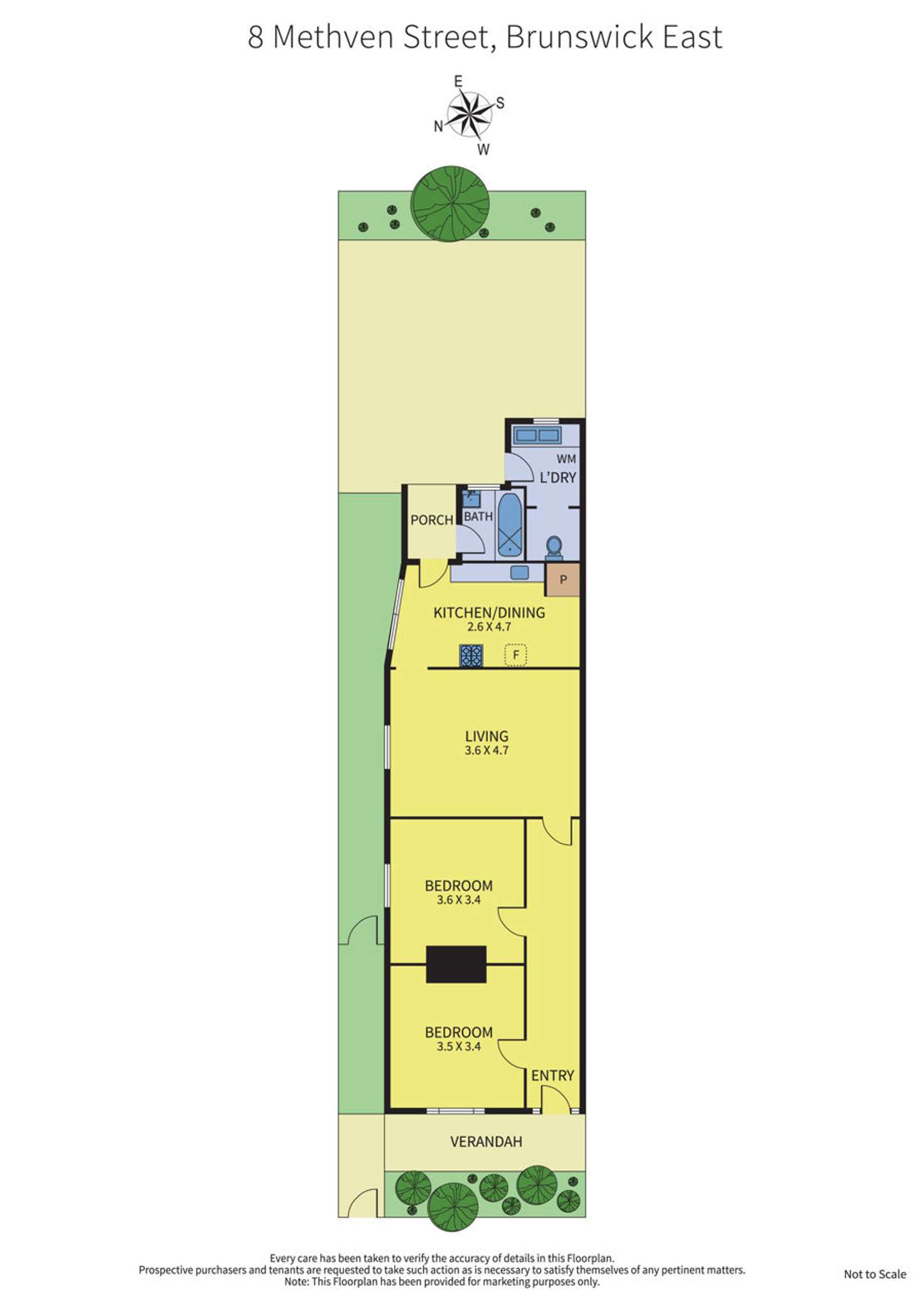 Floorplan of Homely house listing, 8 Methven Street, Brunswick East VIC 3057