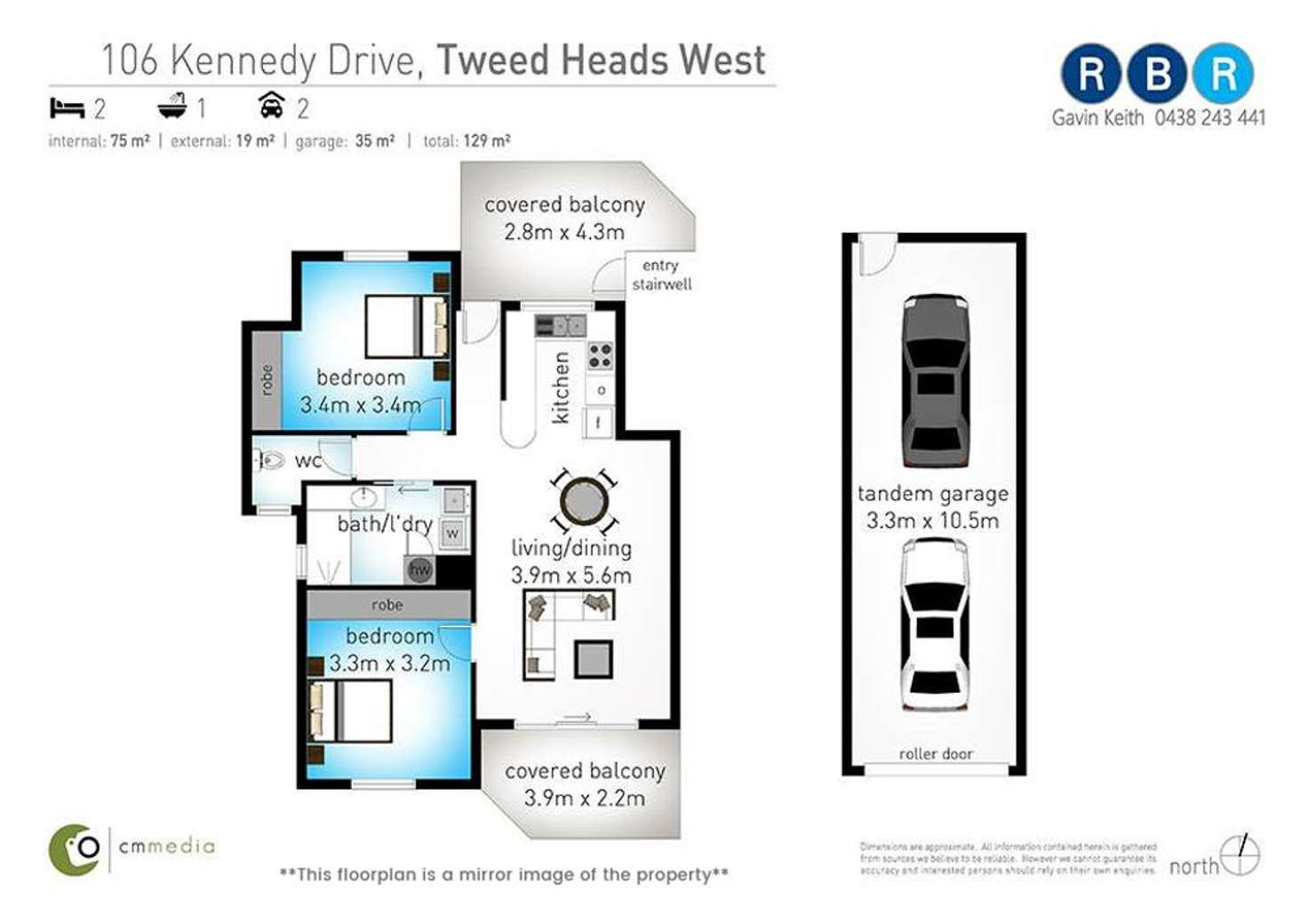 Floorplan of Homely unit listing, 16/106 Kennedy Drive, Tweed Heads West NSW 2485