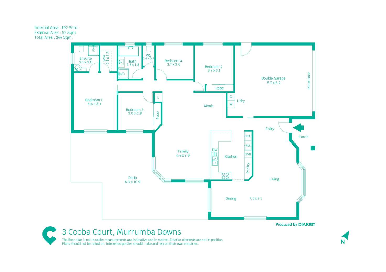 Floorplan of Homely house listing, 3 Cooba Court, Murrumba Downs QLD 4503